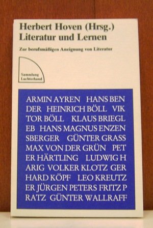 Literatur und Lernen. Zur berufsmäßigen Aneignung von Literatur. Books