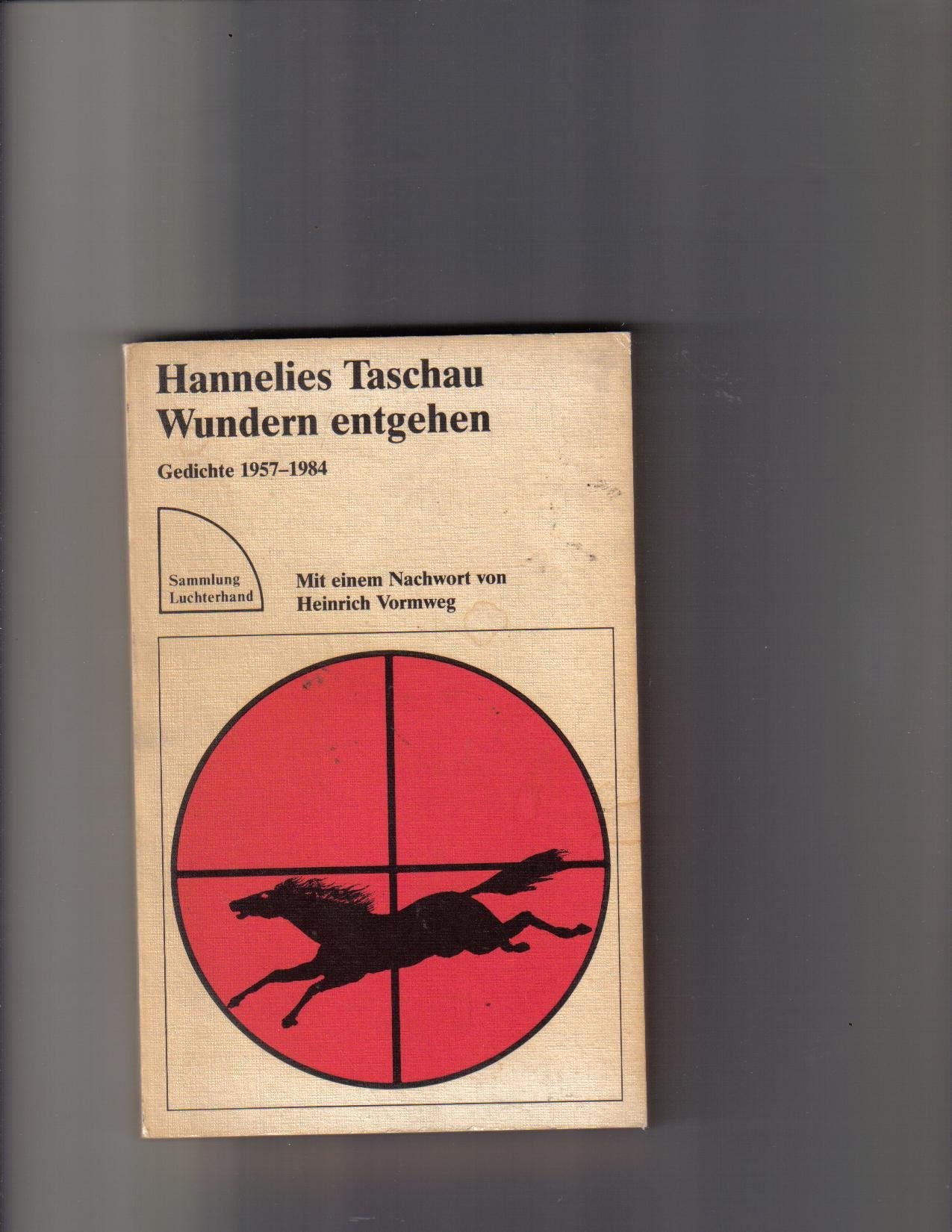 Wundern entgehen. Gedichte 1957-1984. Nachwort von Heinrich Vormweg. Books