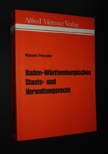 Baden-Württembergisches Staats- und Verwaltungsrecht Law