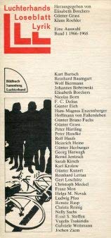 Luchterhands Loseblatt Lyrik. Eine Auswahl. Band 1: 1966 - 1968. book