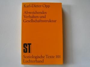Abweichendes Verhalten und Gesellschaftsstruktur Books