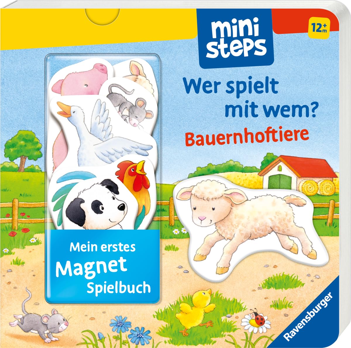 Product Image: ministeps: Mein erstes Magnetbuch: Wer spielt mit wem? Bauernhoftiere