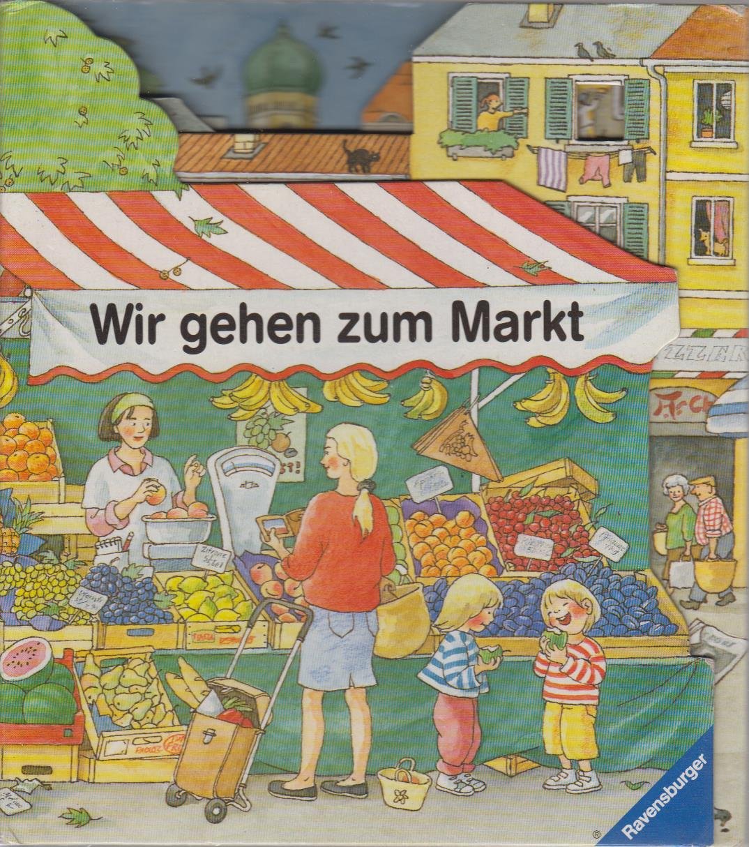 Product Image: Wir gehen zum Markt: Bilderbuch mit Gucklöchern