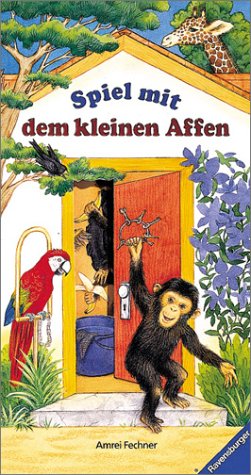 Spiel mit dem kleinen Affen: Bilderbuch mit Gucklöchern, mit Spielfigur am Band Books