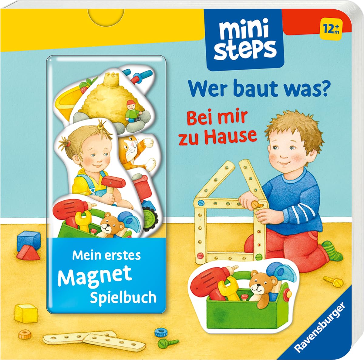 Product Image: ministeps: Mein erstes Magnetbuch: Wer baut was? Bei mir zu Hause