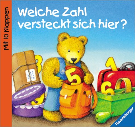 Welche Zahl versteckt sich hier?: Bilderbuch mit 10 Klappen Books