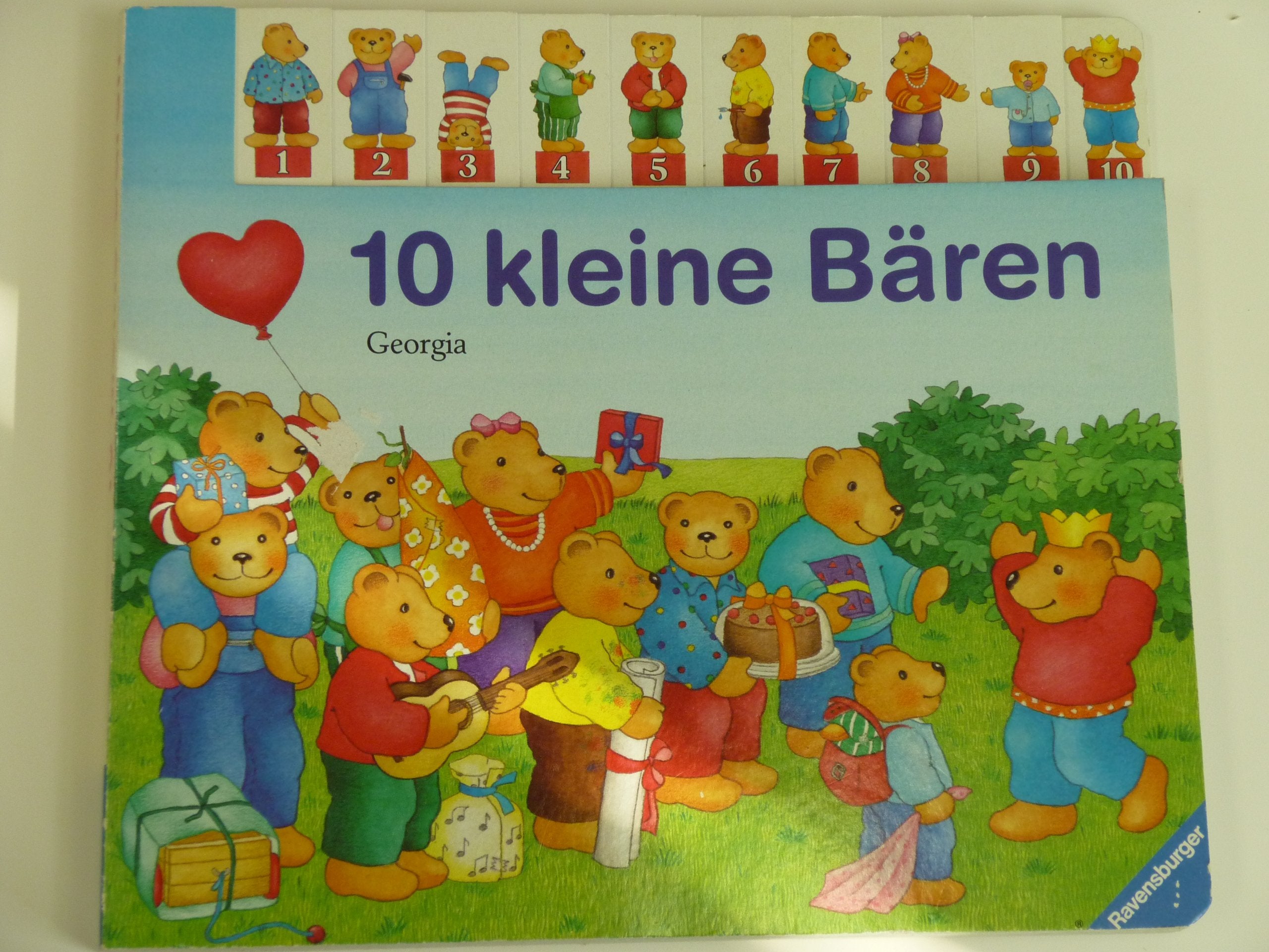 Product Image: 10 kleine Bären: Bilderbuch mit Registerstanzung