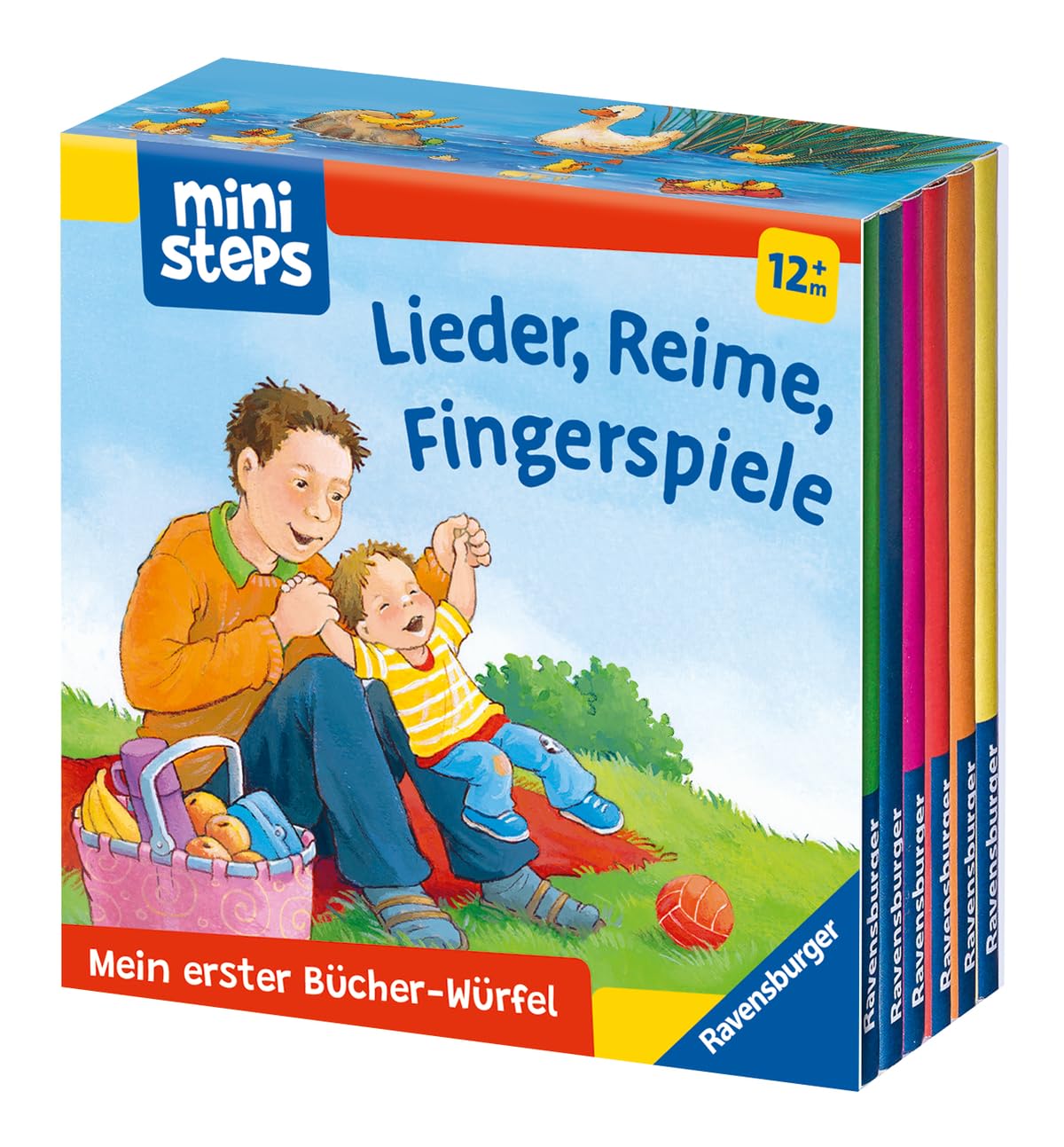 ministeps: Mein erster Bücher-Würfel: Lieder, Reime, Fingerspiele (Bücher-Set): Ab 12 Monaten (ministeps Bücher) Parents & Children