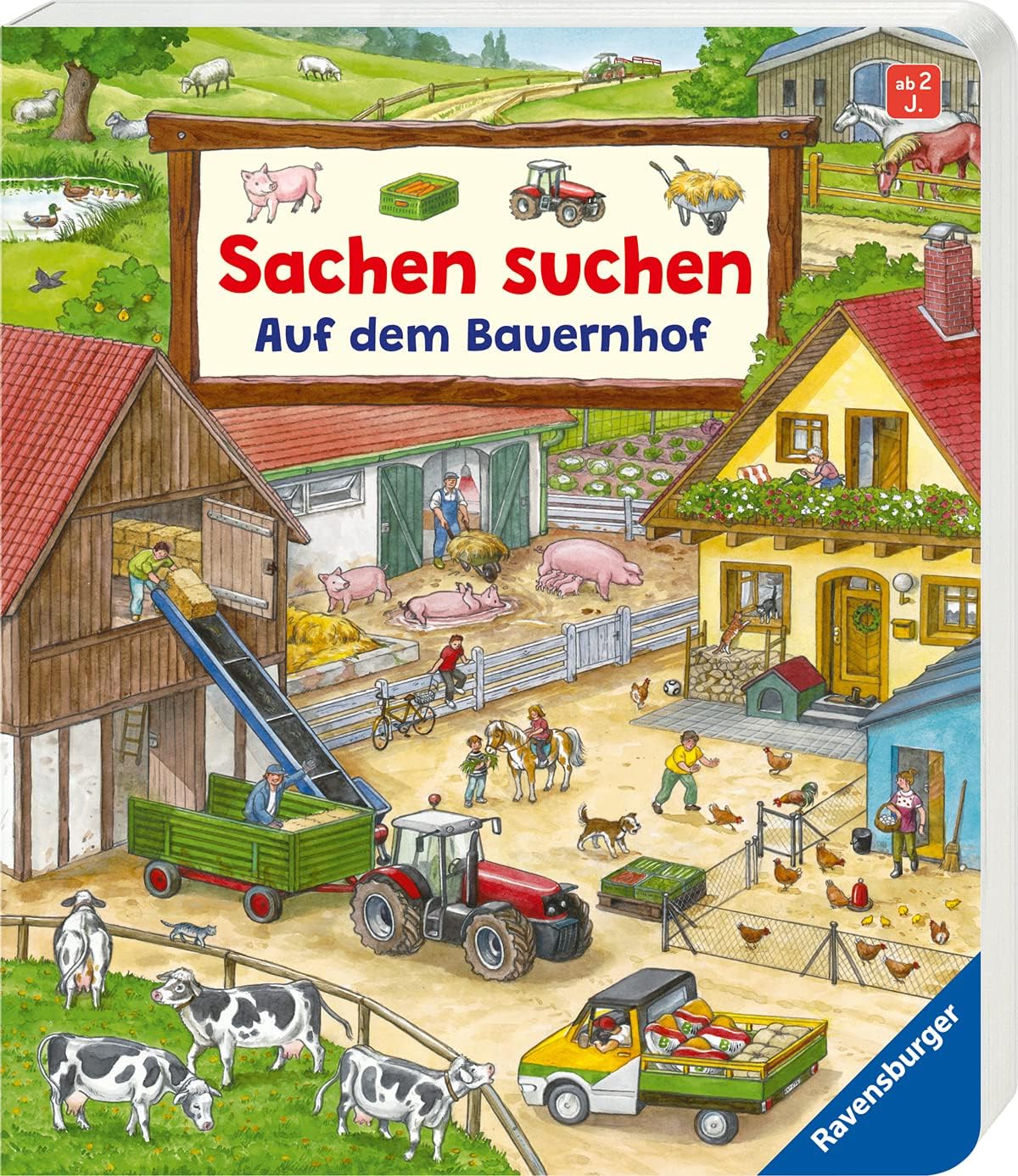 Sachen suchen: Auf dem Bauernhof - Wimmelbuch ab 2 Jahren Board Games