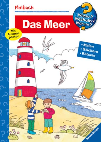 Das Meer (Wieso? Weshalb? Warum? Malbuch) (Wieso? Weshalb? Warum? Malen, spielen und rätseln) Children's books