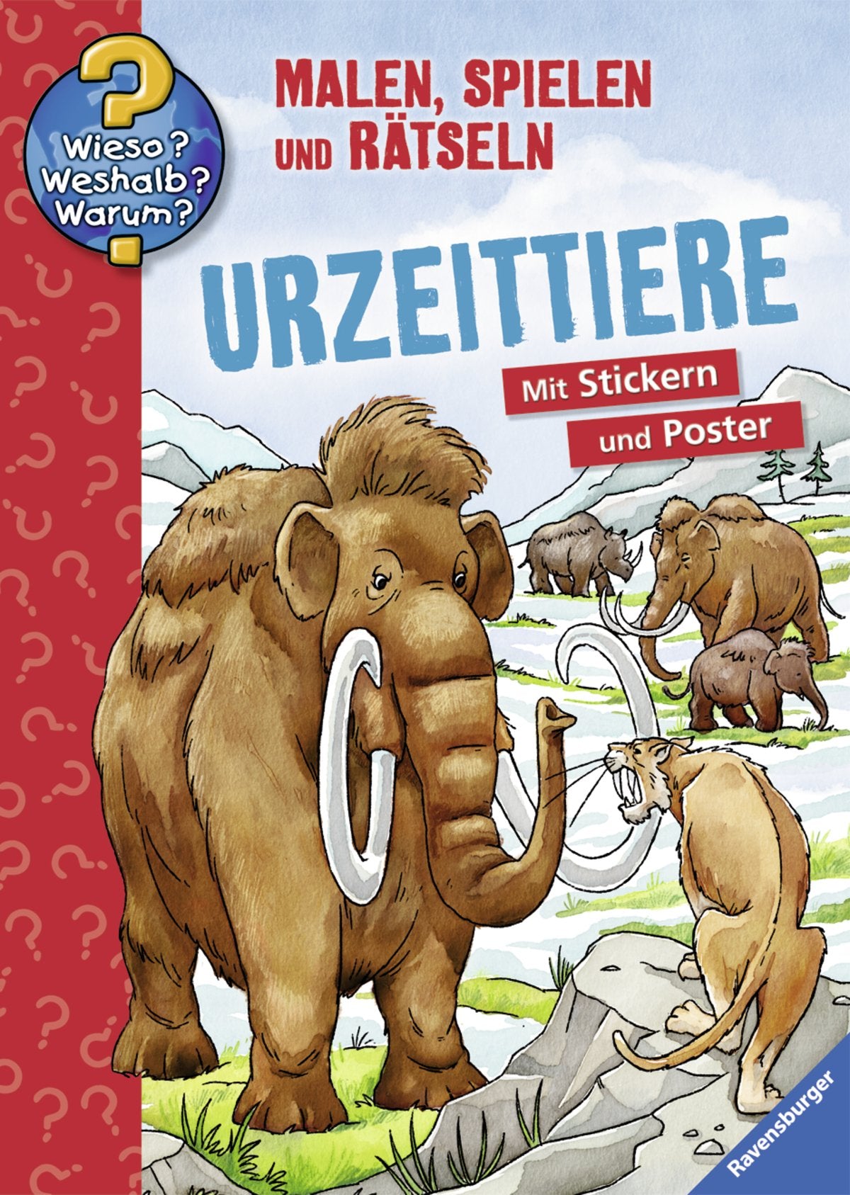 Urzeittiere (Wieso? Weshalb? Warum? Malen, spielen und rätseln) Non-fiction