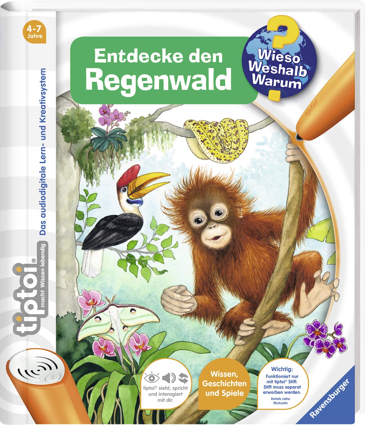 tiptoi® Entdecke den Regenwald: Wissen, Geschichten und Spiele (tiptoi® Wieso? Weshalb? Warum?, Band 19) Business & Technology