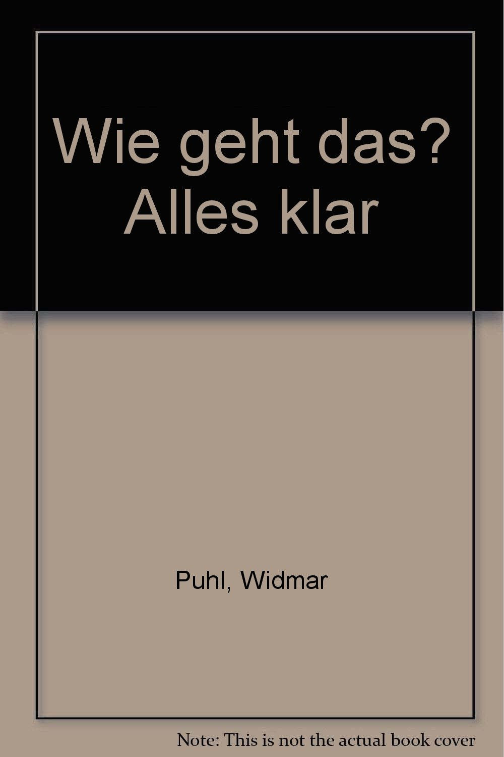 Product Image: Wie geht das? (Alles klar!)