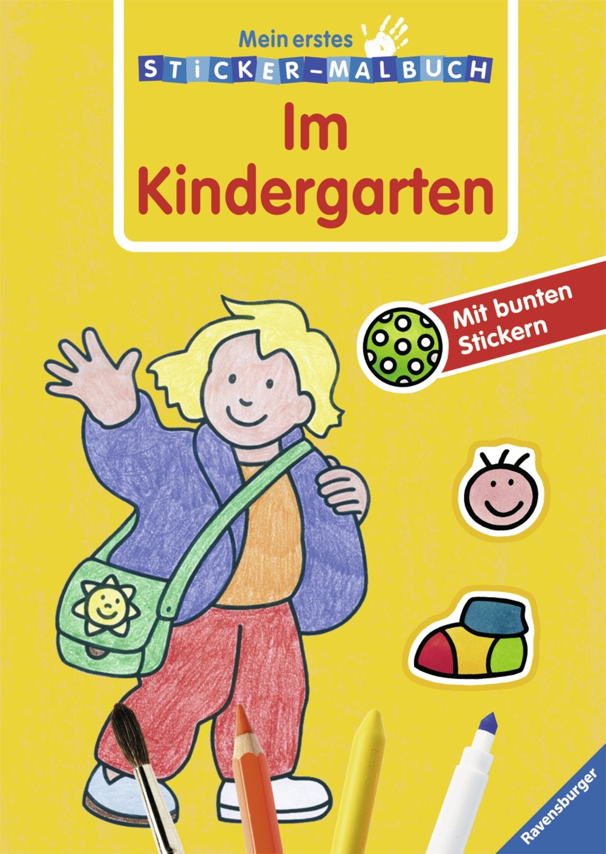 Im Kindergarten (Mein erstes Sticker-Malbuch) Non-fiction