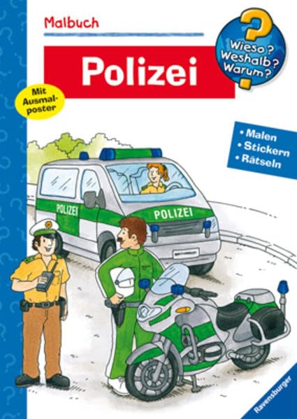 Polizei (Wieso? Weshalb? Warum? Malbuch) (Wieso? Weshalb? Warum? Malen, spielen und rätseln) Non-fiction