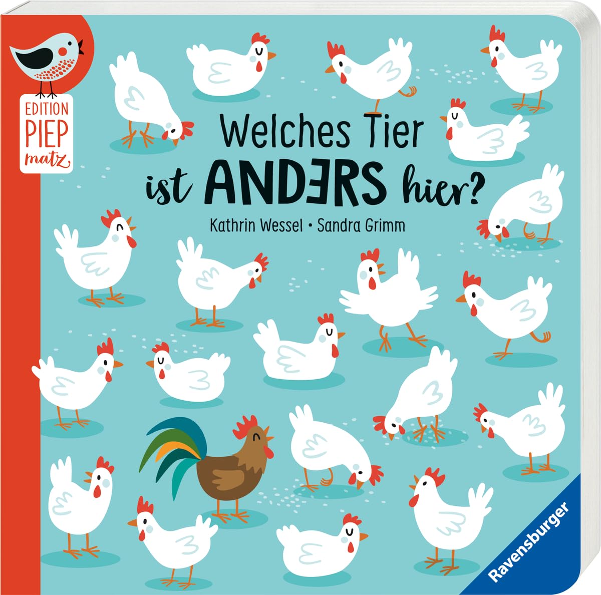 Welches Tier ist anders hier? - Unterschiede finden mit lustigen Tieren für Kinder ab 18 Monaten Non-fiction