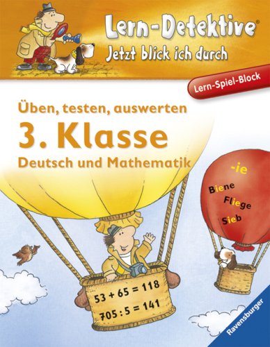 Üben, testen, auswerten (3. Klasse): Deutsch und Mathematik: Deutsch und Mathematik. Lern-Spiel-Block Study Guides