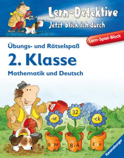 Übungs- und Rätselspaß (2. Klasse): Mathematik und Deutsch: Mathematik und Deutsch. Lern-Spiel-Block Study Guides