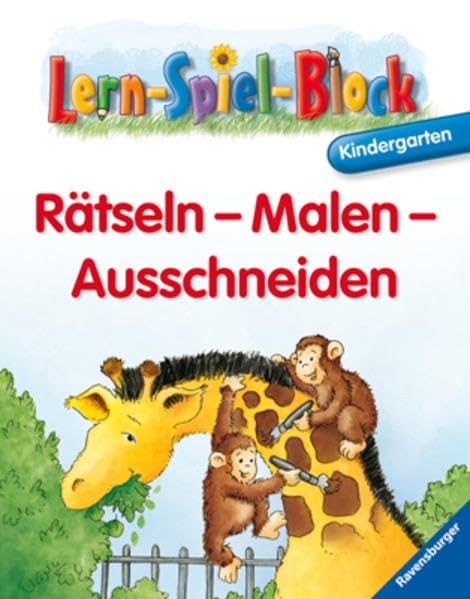 Rätseln - Malen - Ausschneiden (Kindergarten) (Lern-Spiel-Block) Non-fiction