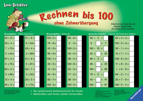 Rechnen bis 100: ohne Zehnerübergang (Lernen mit der Zaubertafel) Study Guides