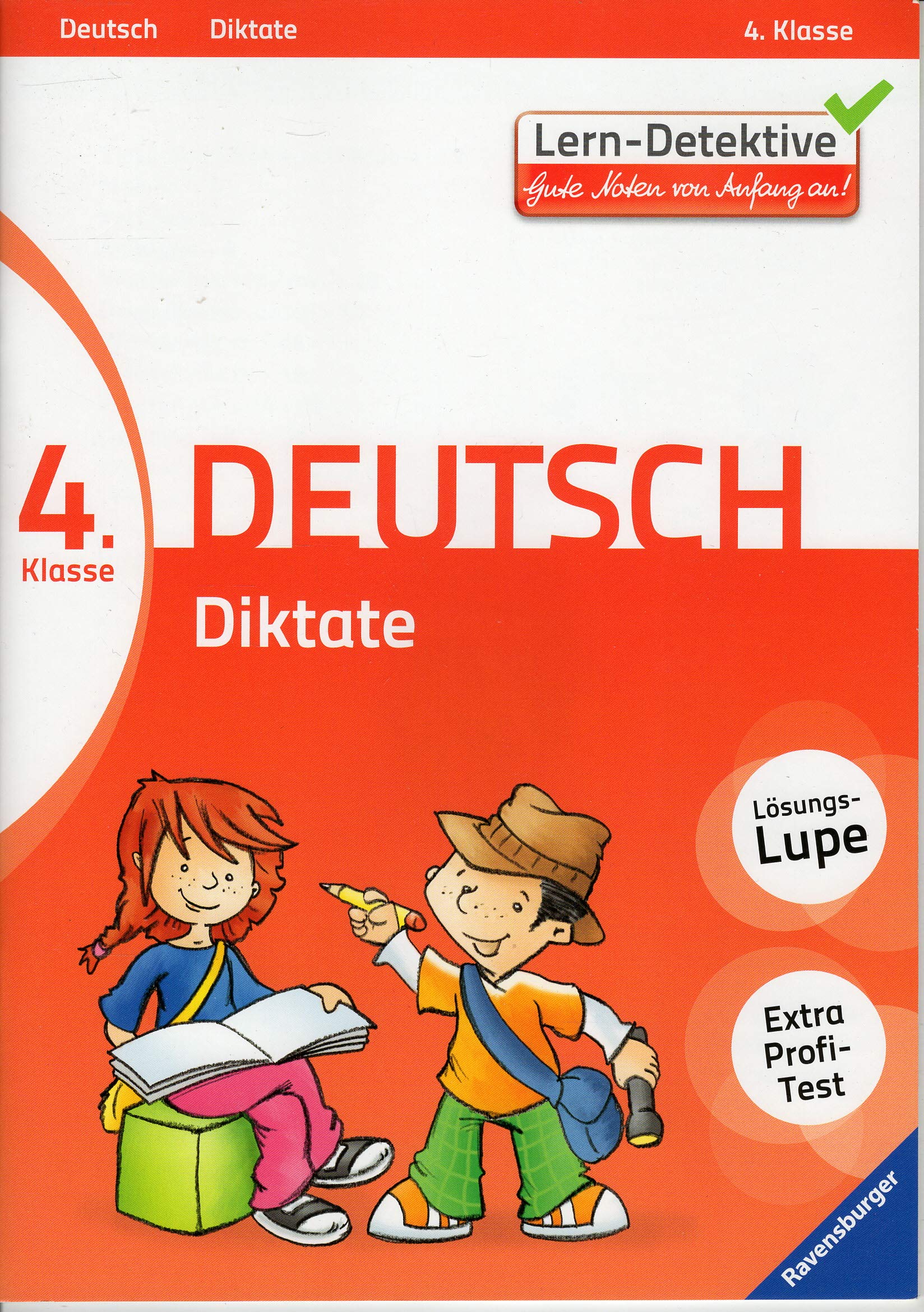 Diktate (Deutsch 4. Klasse): Extra Profi-Test (Lern-Detektive) Study Guides