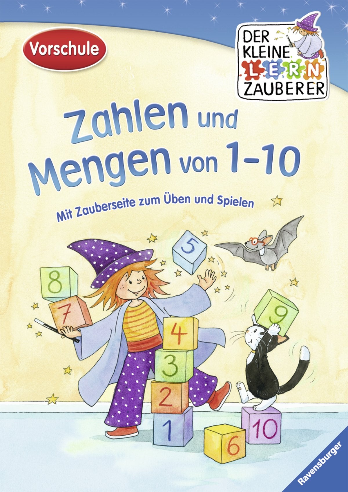 Zahlen und Mengen von 1 bis 10: Mit Zauberseite zum Üben und Spielen: Mit Zauberseite zum Üben und Spielen. Vorschule (Der kleine Lernzauberer) Non-fiction