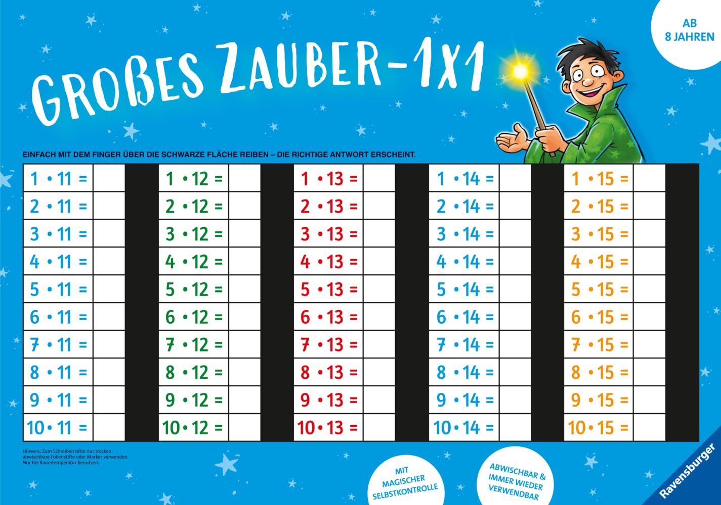 Zaubertafel: Großes Zauber-1x1 Study Guides
