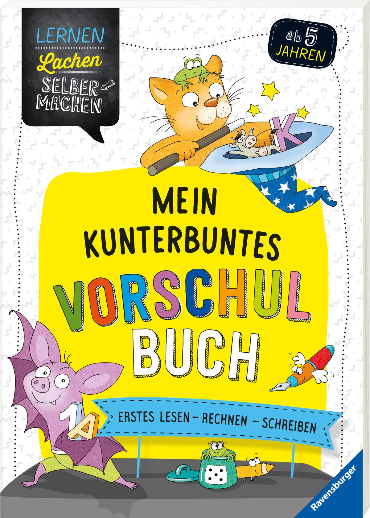 Mein kunterbuntes Vorschulbuch: Erstes Lesen - Rechnen - Schreiben Business, Finance & Career