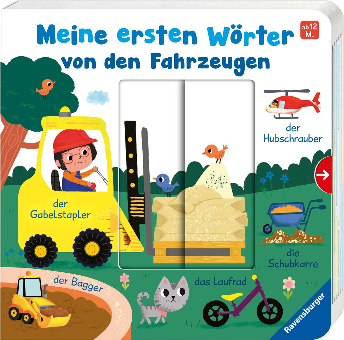 Meine ersten Wörter von den Fahrzeugen - Sprechen lernen mit großen Schiebern und Sachwissen für Kinder ab 12 Monaten Board Games