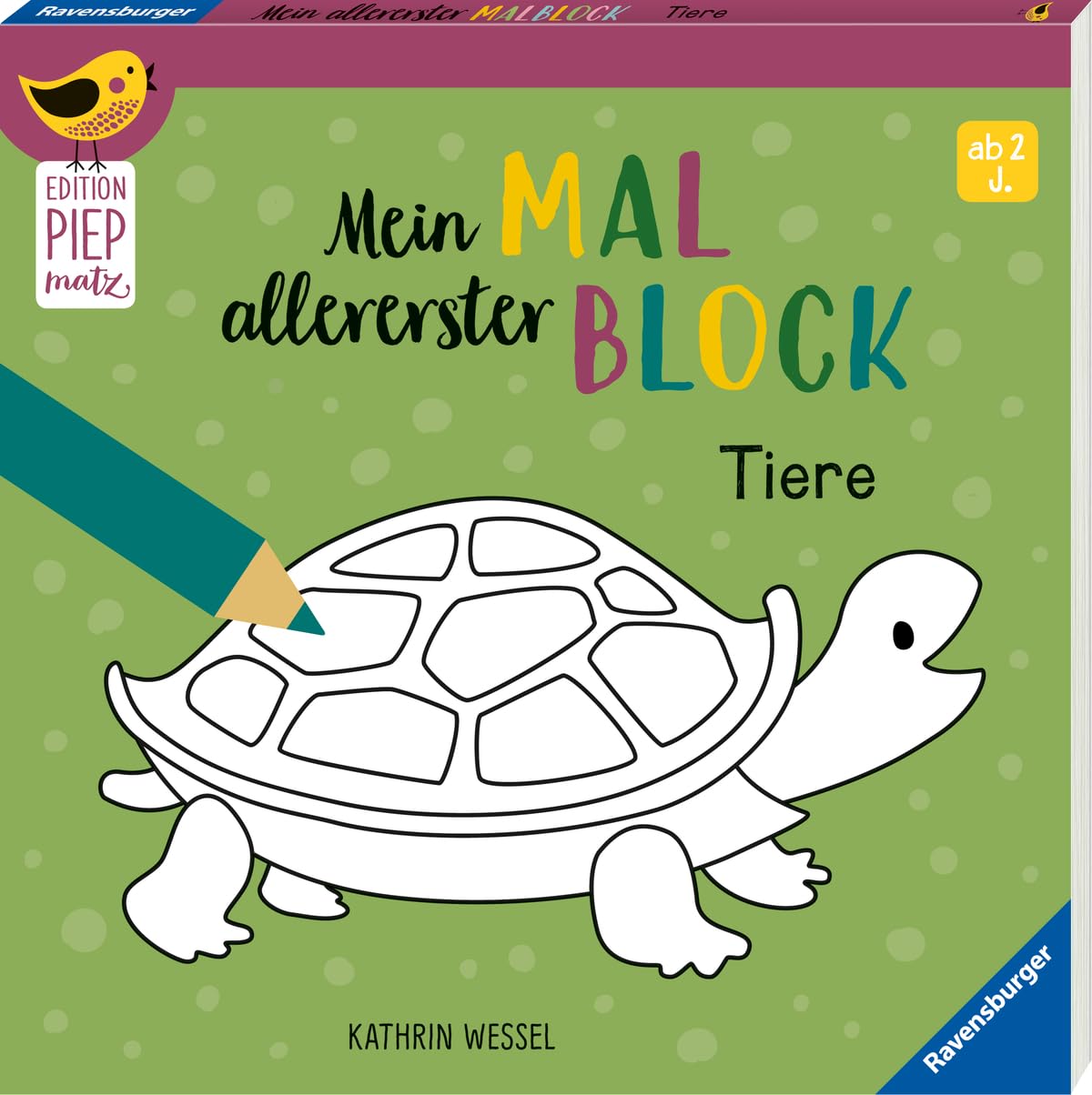 Edition Piepmatz: Mein allererster Malblock - Tiere Parents & Children