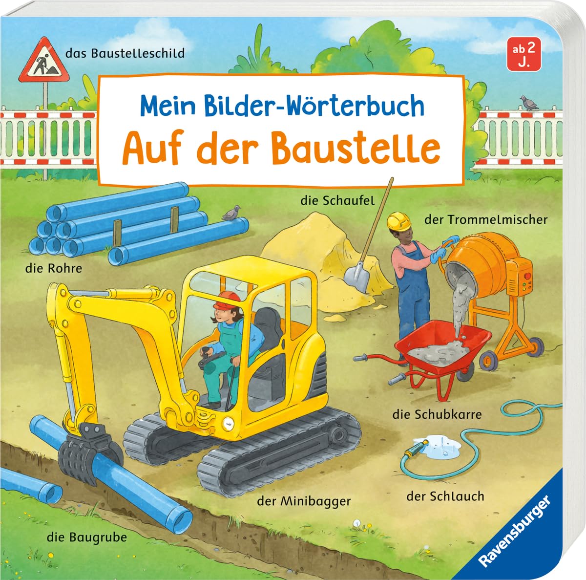 Mein Bilder-Wörterbuch: Auf der Baustelle Learning & Reference