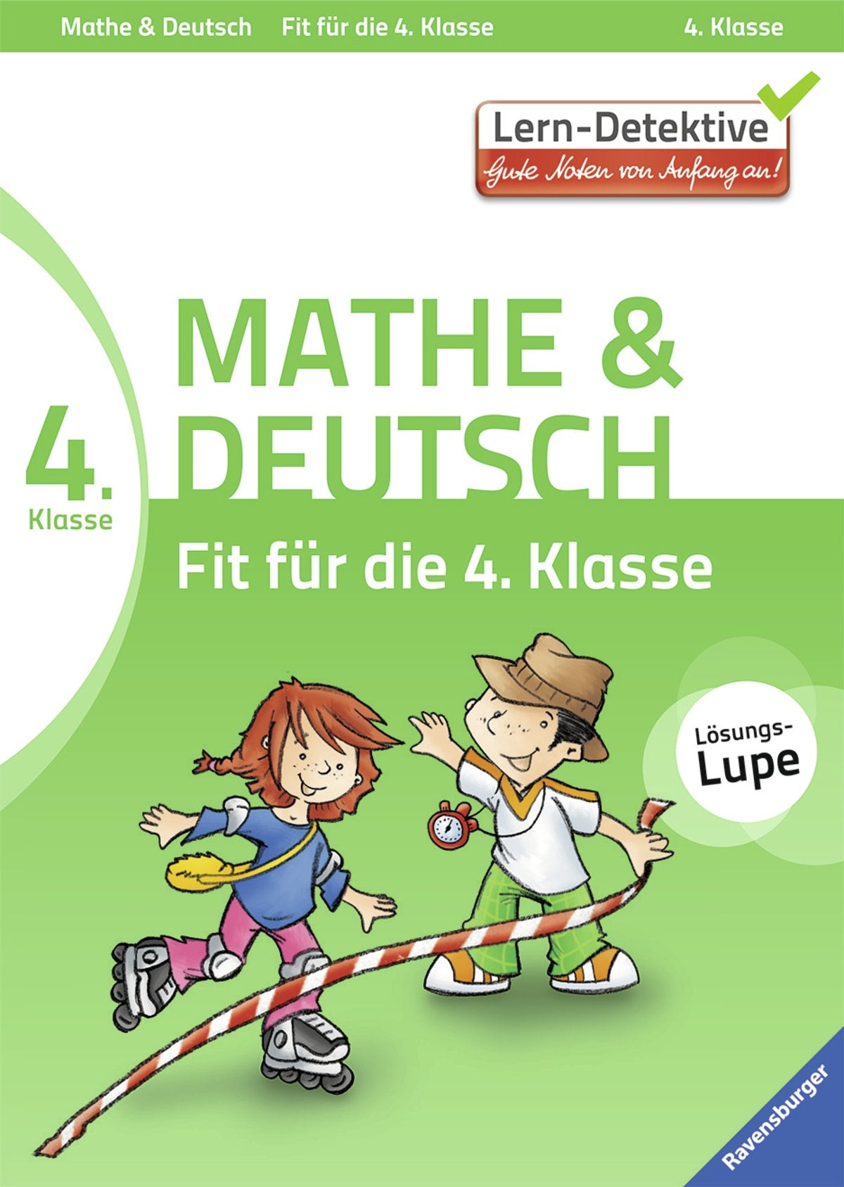 Fit für die 4. Klasse: Mathe und Deutsch (Lern-Detektive) Study Guides