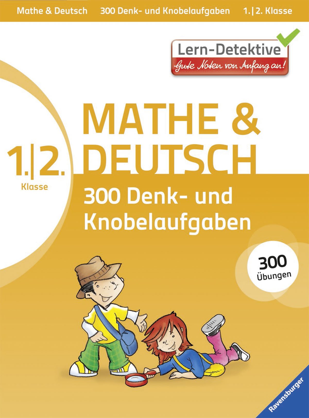 300 Denk- und Knobelaufgaben (1./2. Klasse): Mathe und Deutsch Study Guides