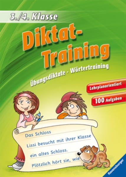 Diktat-Training (3./4. Klasse): Übungsdiktate, Wörtertraining Study Guides