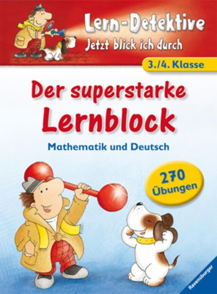 Der superstarke Lernblock (3./4. Klasse): Mathematik und Deutsch Study Guides