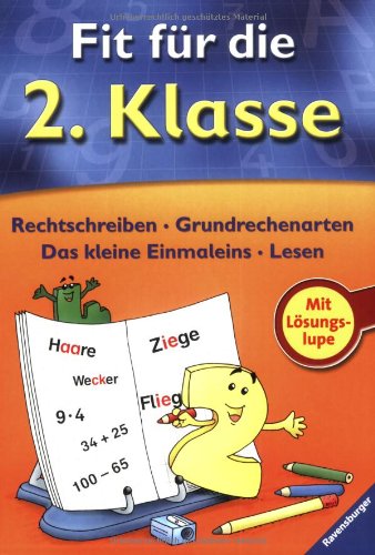 Fit für die 2. Klasse: Rechtschreiben, Grundrechenarten, Das kleine Einmaleins, Lesen Study Guides