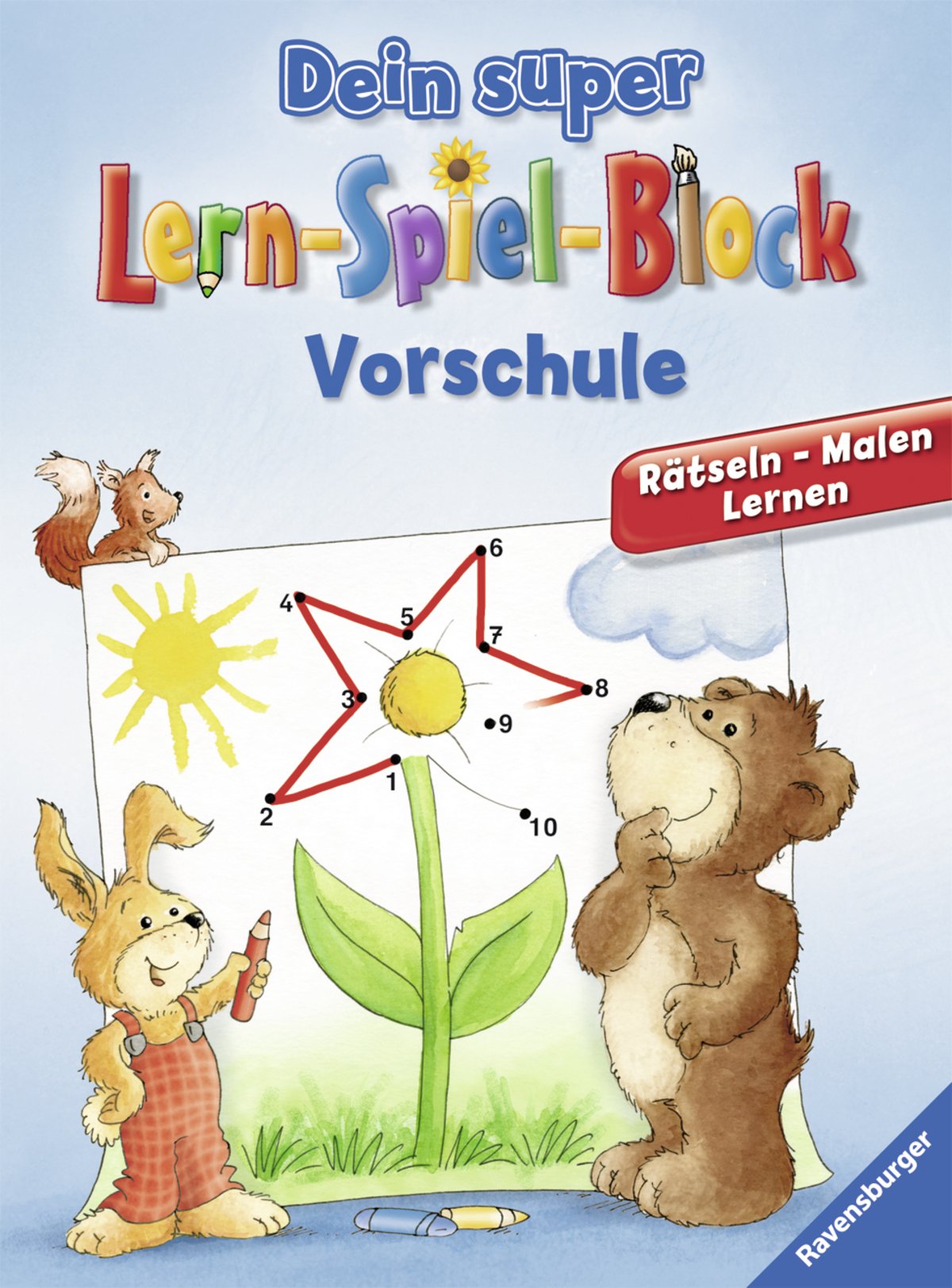 Dein super Lern-Spiel-Block Vorschule: Rätseln, Malen, Lernen Non-fiction