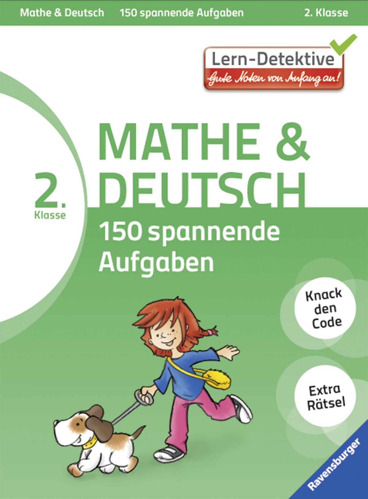 Mathe und Deutsch: 150 spannende Aufgaben (2. Klasse): Knack den Code. Extra Rätsel (Lern-Detektive) Study Guides