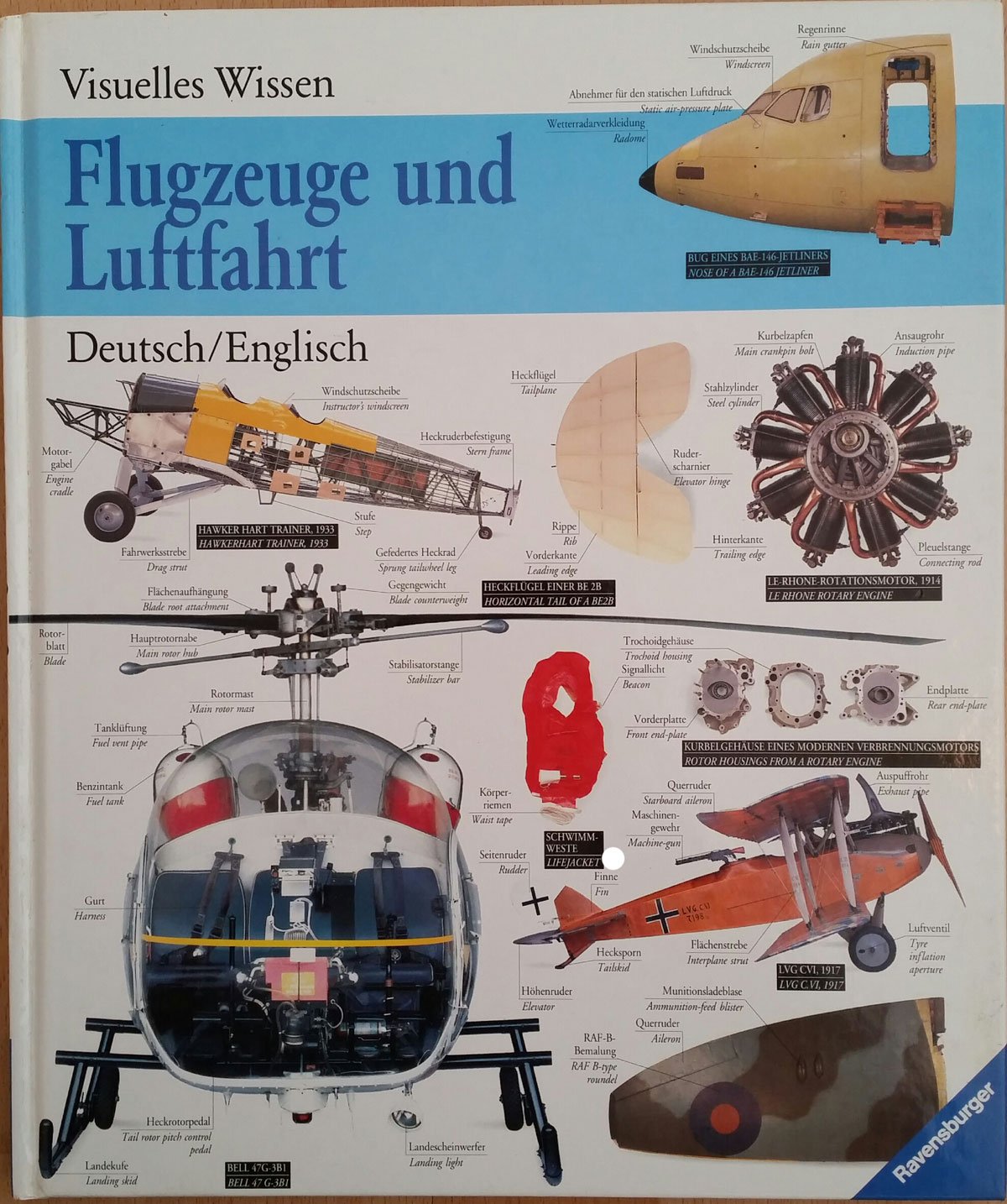 Flugzeuge und Luftfahrt. Bildwörterbuch. Deutsch/Englisch. Serie: Visuelles Wissen. Books