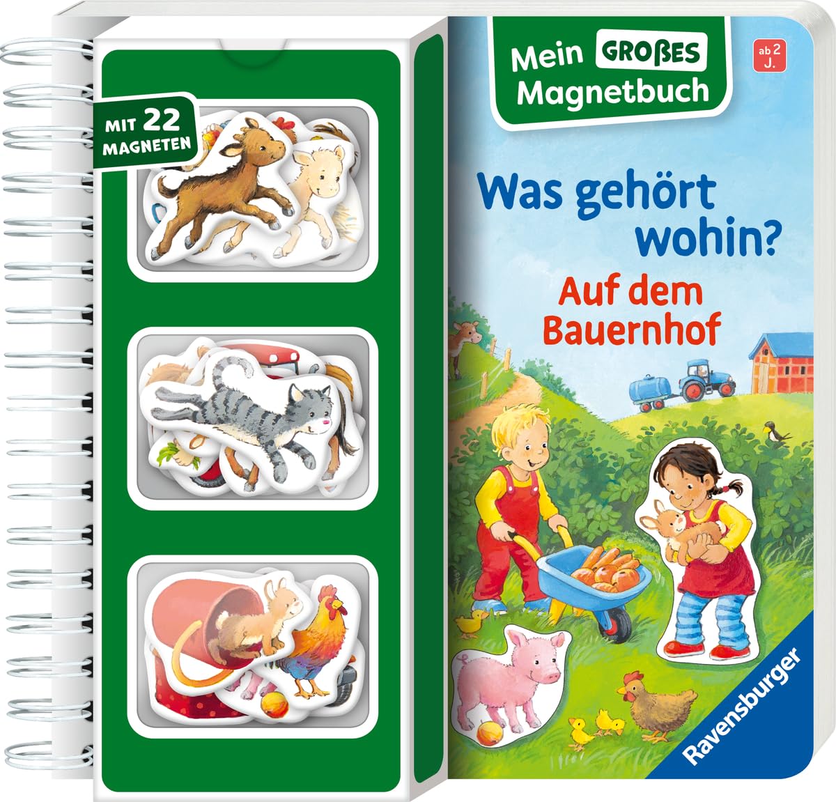 Mein großes Magnetbuch - Was gehört wohin? Auf dem Bauernhof book