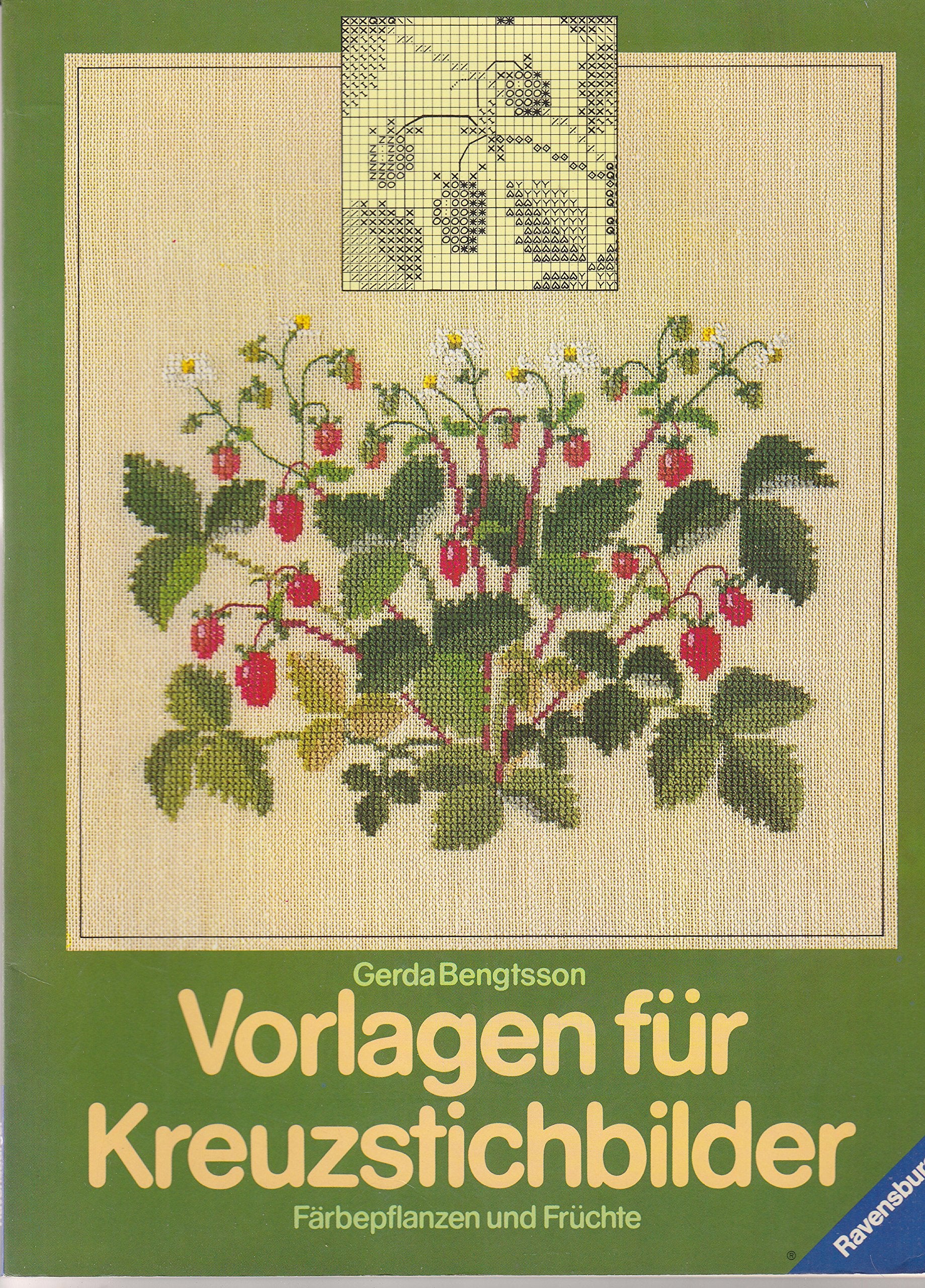 Vorlagen für Kreuzstichbilder: Färbepflanzen und Früchte Hobbies & Crafts
