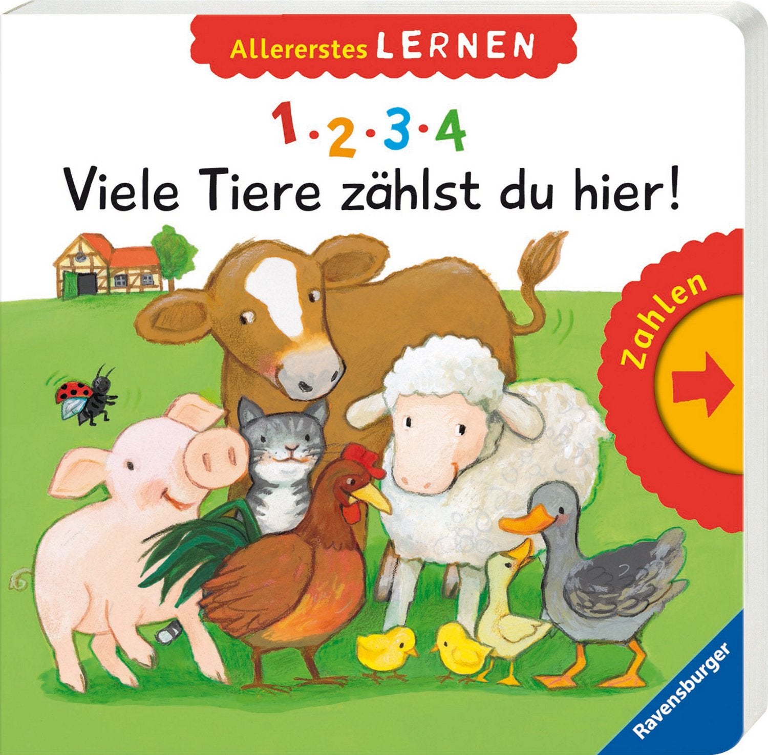 1, 2, 3, 4 - Viele Tiere zählst du hier!: Allererstes Lernen Children's books