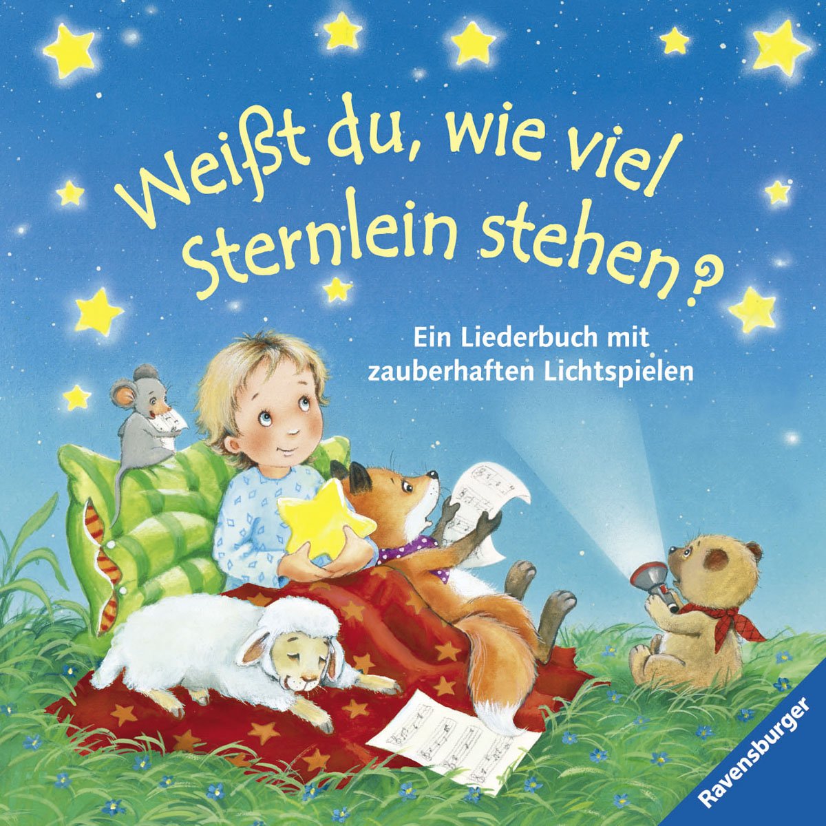 Weißt du, wie viel Sternlein stehen?: Ein Liederbuch mit zauberhaften Lichtspielen Children's books
