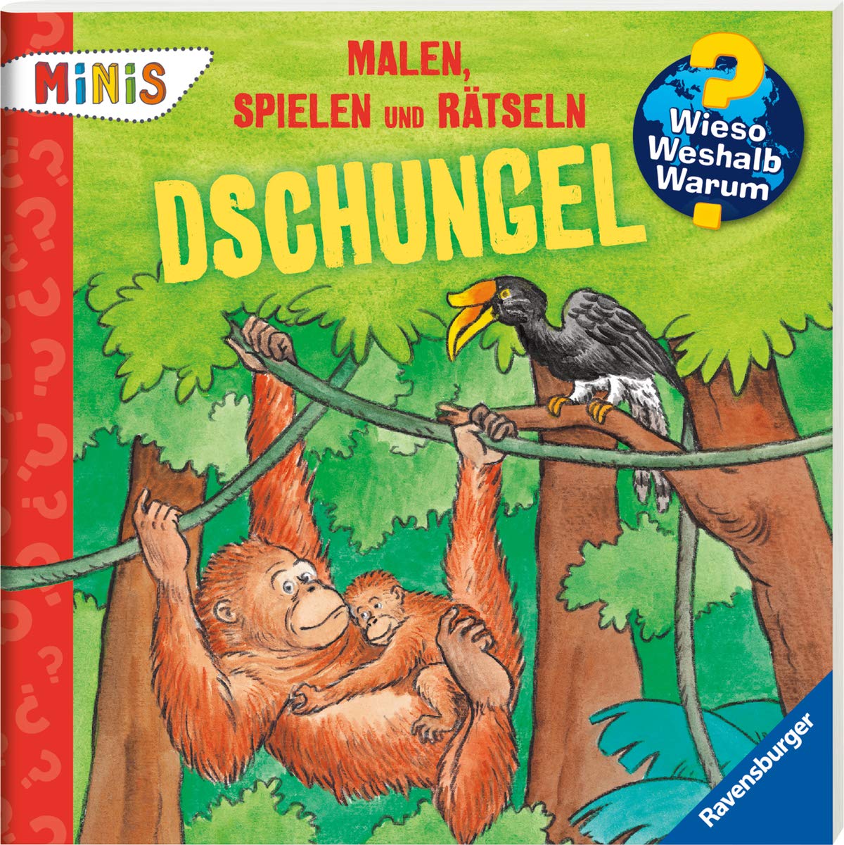Malen, Spielen, Rätseln: Dschungel (Wieso? Weshalb? Warum? Ravensburger Minis) book