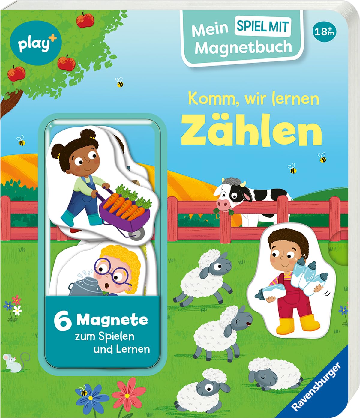 Play+ Mein Spiel mit-Magnetbuch Komm, wir lernen Zählen - ab 18 Monate Non-fiction