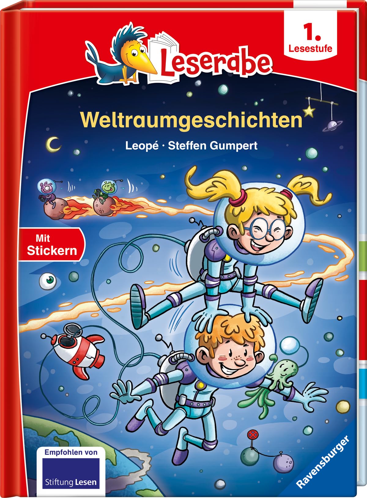 Leserabe - 1. Lesestufe: Weltraumgeschichten Novels & Short Stories