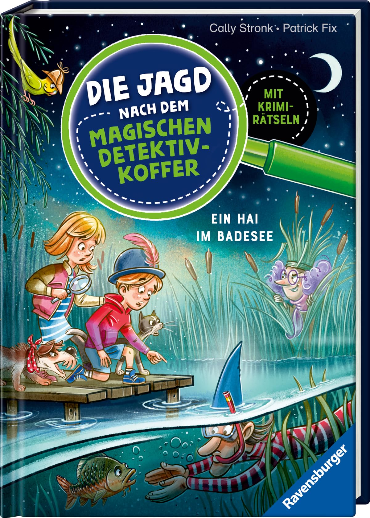 Die Jagd nach dem magischen Detektivkoffer 8: Ein Hai im Badesee. Erstlesebuch ab 7 Jahren für Jungen und Mädchen - Lesenlernen mit Krimirätseln Novels & Short Stories