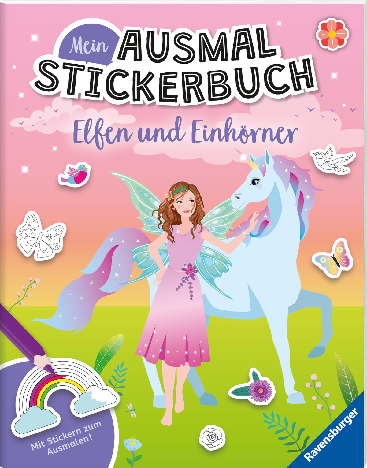 Mein Ausmalstickerbuch - Elfen und Einhörner Tiptoi & Games