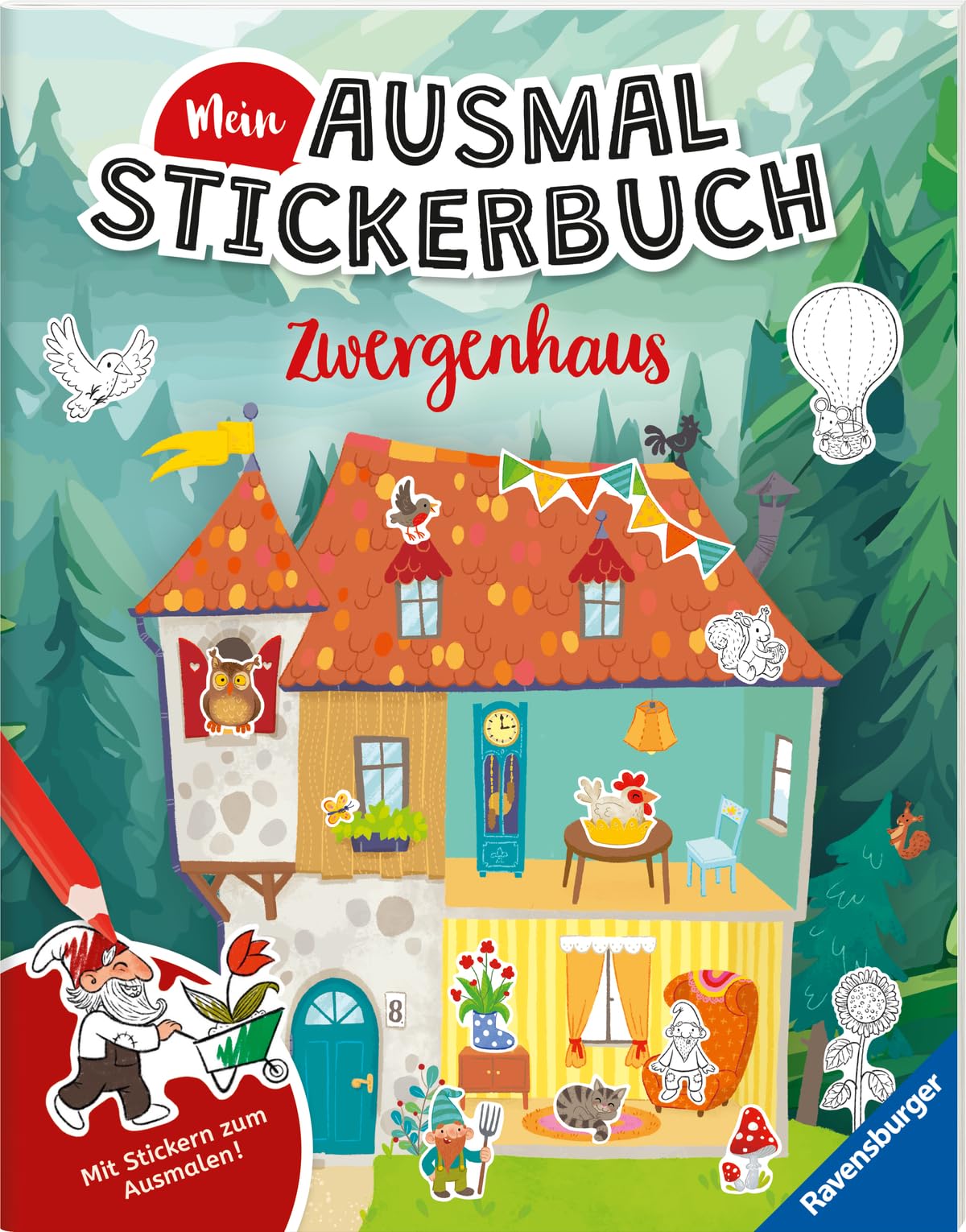 Mein Ausmalstickerbuch - Zwergenhaus Non-fiction