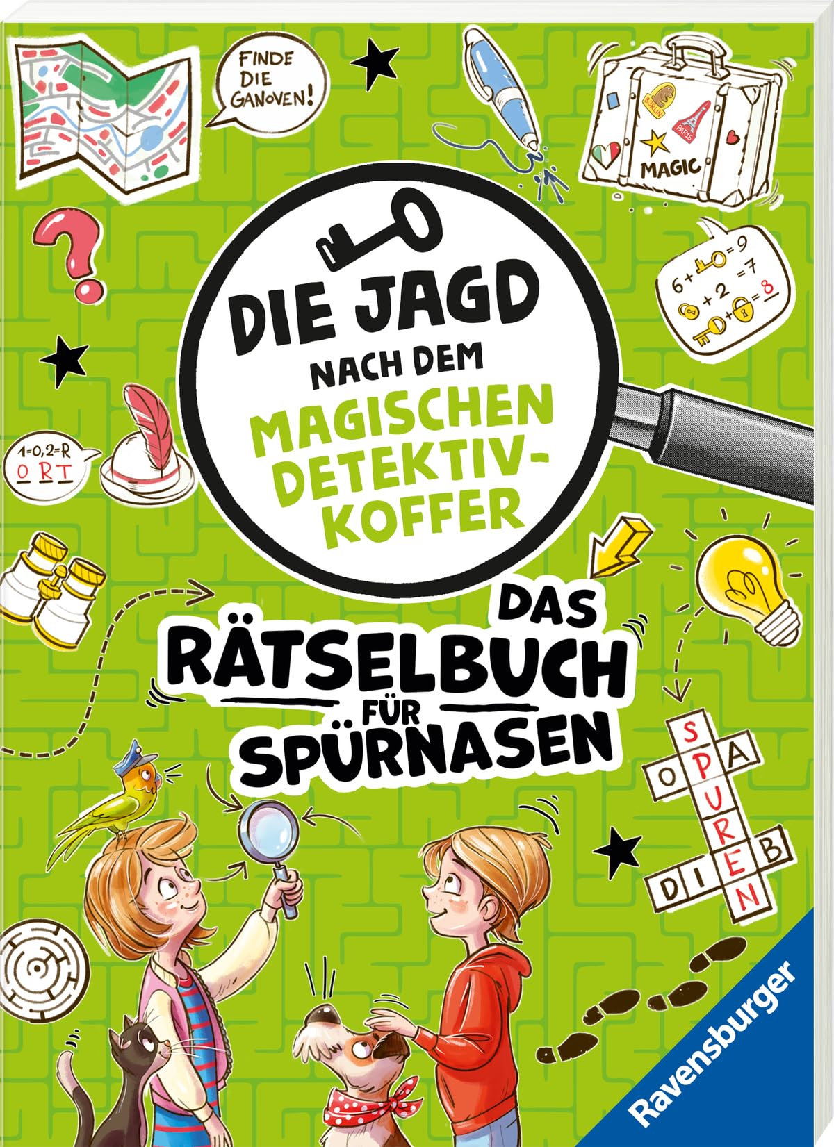 Ravensburger Die Jagd nach dem magischen Detektivkoffer: Das Rätselbuch für Spürnasen Tiptoi & Games